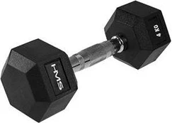 HMS hantelis Hex Pro gumuotas 1 x 4kg