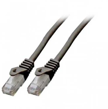 Mercodan Patchkabel KAT6 UTP, Sort, 15m, Halogenfri, 2x4xAWG24