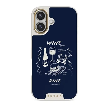 Wine & Dine - iPhone 16 Case, Elite Light (MagSafe) / Gold