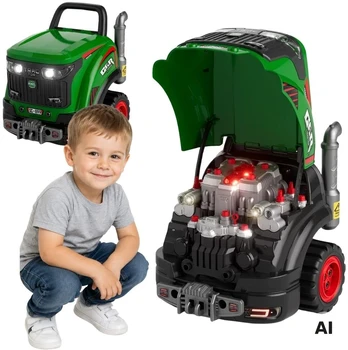 WOOPIE Interactive Mechanical Workshop Tractor with Numerous Accessories 60 pcs.