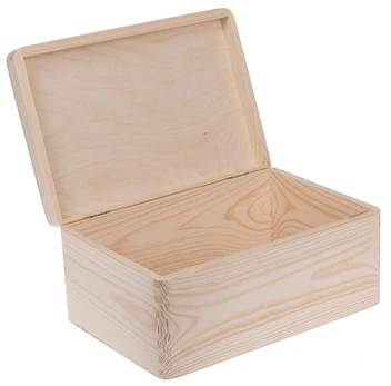 Medinė dėžė 30x20cm, natūrali pušis, dekupažui