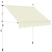 Rankiniu būdu ištraukiama markizė, kreminė, 150 cm kaina