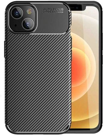 Tel Protect Carbon Elite dėklas skirtas iPhone 15 juodos spalvos