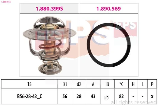 Termostatas, aušinimo skystis EPS 1.880.444
