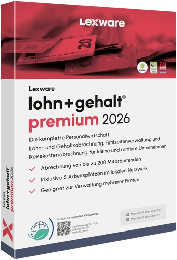 Lexware Lohn+Gehalt Premium 2026 - 1 Device, ABO - ESD-DownloadESD
