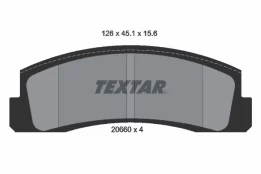 Stabdžių trinkelių rinkinys, diskinis stabdys TEXTAR 2066001 kaina