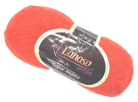 Mezgimo siūlai Lanoso Super Angora 100g; spalva 209