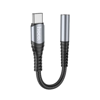 Audio adapteris Hoco LS33 Type-C to 3.5mm pilkas