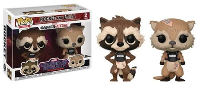POP Vinyl Marvel Games GOTG Rocket & Lylla