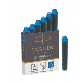 Rašalo kapsulės "Parker" ilgos 5vnt mėl.