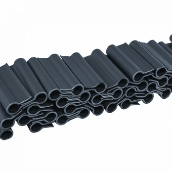 Klipsai tvoros juostai Bradas Solid, 4.75 cm, 40 vnt., pilka