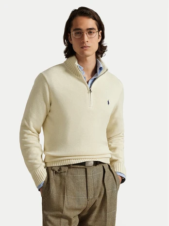 Polo Ralph Lauren Megztinis 710859939503 Écru Regular Fit