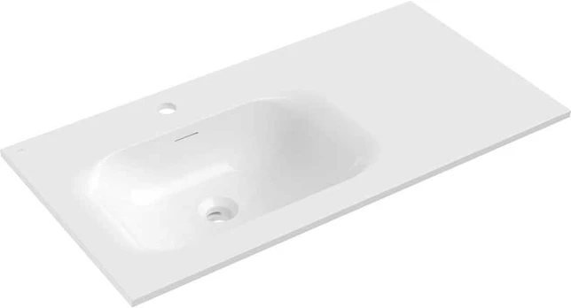Praustuvas Mexen Vela, Left, 91 x 46,5 cm, Baltas glossy