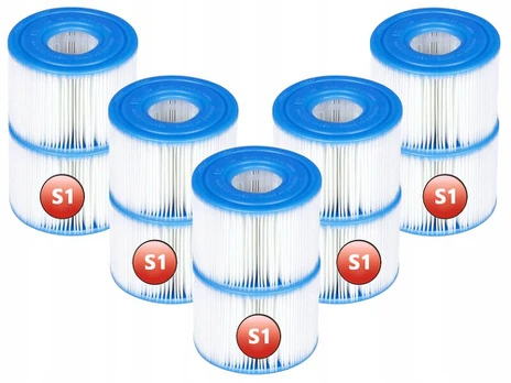 10 x filtras jacuzzi intex siurbliui, s1 tipo įdėklas