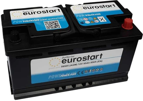 EUROSTART START STOP AGM 95Ah 850A (EN) akumuliatorius