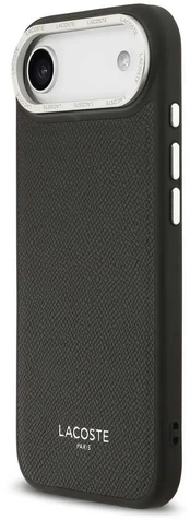 Lacoste PU Leather Champs Elysees MagSafe Case for iPhone Air Juodas kaina