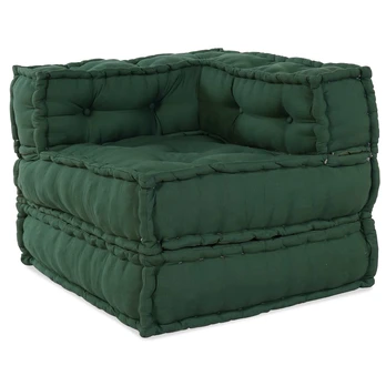 Modulinė sofa 2 pcs Žalia 70 x 70 x 56 cm audinys