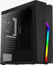 Korpusas AeroCool, juoda kaina