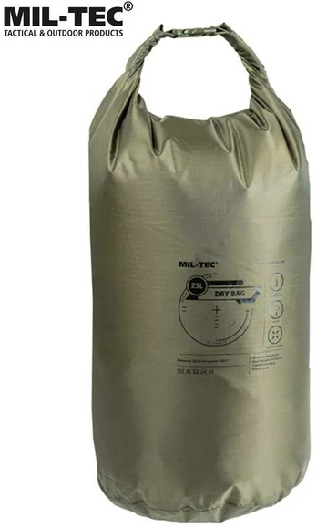 Lengvas neperšlampamas maišas Mil-tec 25L Olive