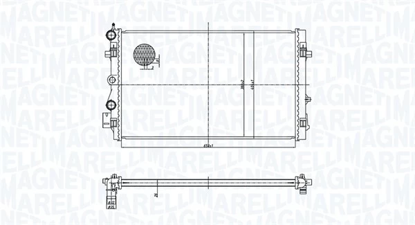 Variklio radiatorius MAGNETI MARELLI 350213167900