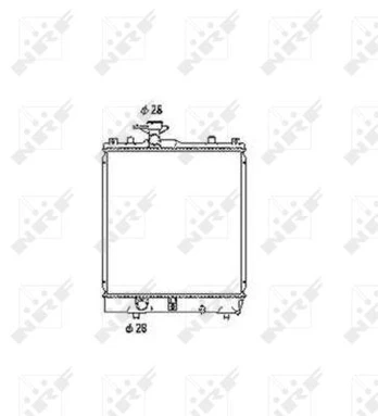 Variklio radiatorius NRF NRF 53456
