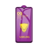 LCD apsauginis stikliukas "11D Full Glue" Samsung A207 A20S juodas be įpakavimo kaina