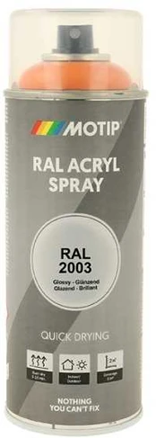 Motip Ral 2003 high gloss pastel oranžinis
