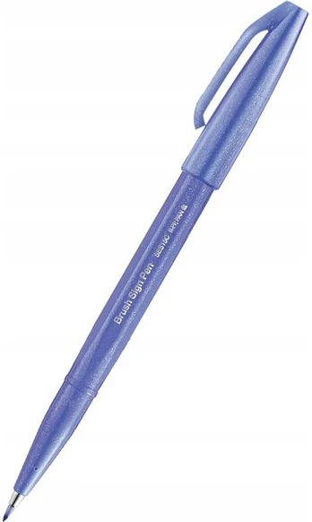 Pentel Brush Sign rašiklis, mėlynai violetinis