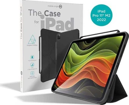 Mobile Origin The Case, juodas - iPad Pro 11" M2 2022 4th gen