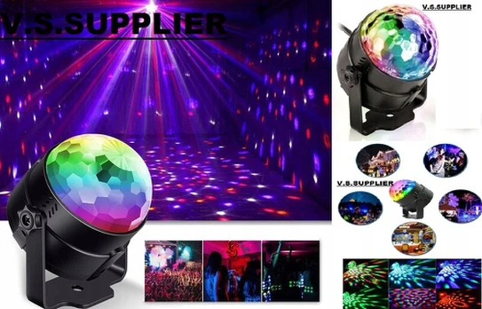 Led disko rutulio pusrutulis Disco Ball 3x1w su nuotoliniu pulteliu