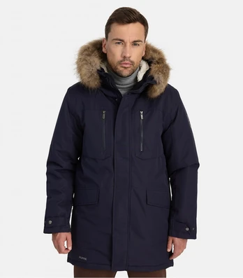 Žieminė striukė parka David 1, tamsiai mėlyna M, Huppa