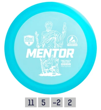 DISCMANIA MENTOR Distance Driver Light Blue Diskgolfo diskas