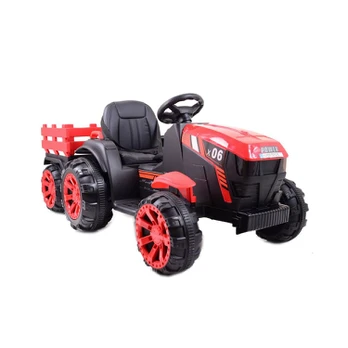 DIDELIS AKUMULIATORINIS TRAKTORIUS SU PRIEKABĄ „POWER 06“, MINKŠTA SĖDYNĖ/WH-777