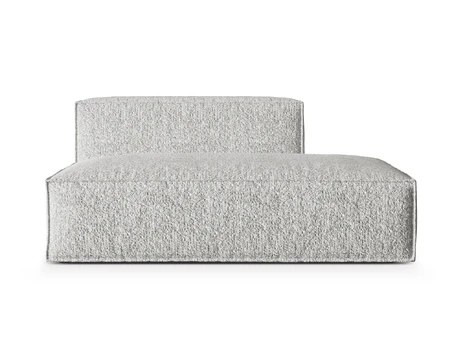 Dešinės pusės modulinė sofa, Nuria, 3 vietų, 110x165x72, sidabrinė