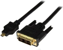StarTech 1M MICRO HDMI TO DVI-D CABLE/. kaina