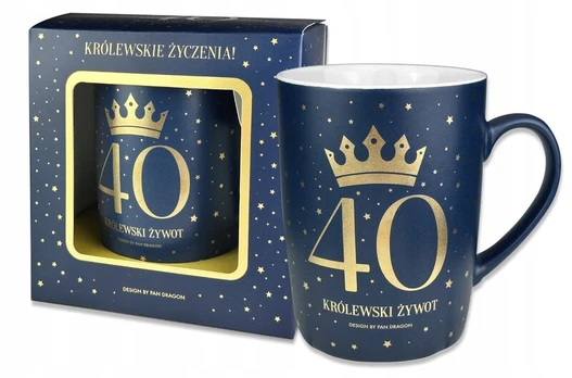Puodelis "crown 40" - Dovana 40-mečiui