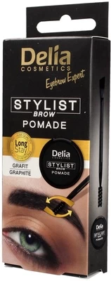 Antakių pomada Delia Cosmetics Eyebrow Expert Stylist 1.1 Graphite, 4 ml