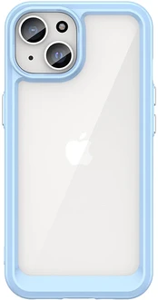 Hurtel Sustiprintas dėklas iPhone 15 Plus Outer Space – mėlynas