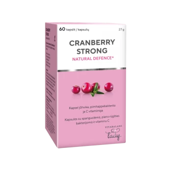 Maisto papildas Cranberry Strong, 60 kapsulių