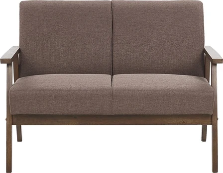 Beliani 2 vietų sofa ASNES, ruda