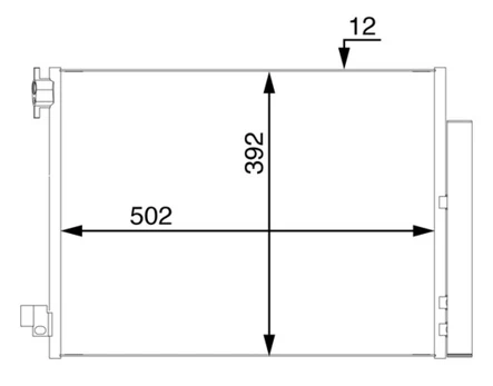 Kondicionieriaus radiatorius AC 73 000S