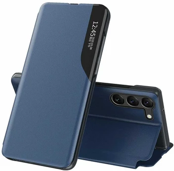 Hurtel Eco Leather View Case for Samsung A05s with flap - mėlynas