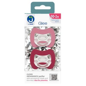 Čiulptukai JBimbi Glee 0-2m Old Rose-Red 2 vnt.