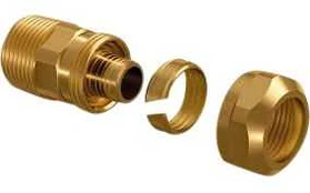 Uponor Ecoflex kobling - 20mmx2,8-3/4
