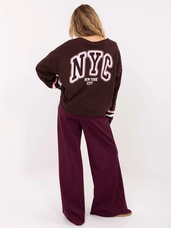 Bluza-MJ-BL-H2496.27-ciemny brązowy