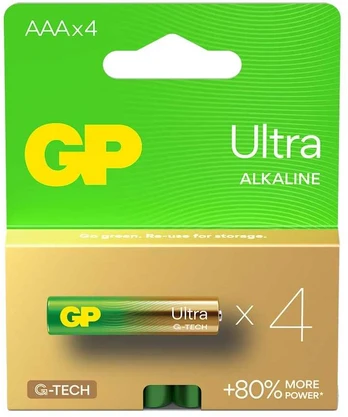 GP Battery Baterie alkaliczne LR03/AAA GP ULTRA 4vnt. (G-TECH)