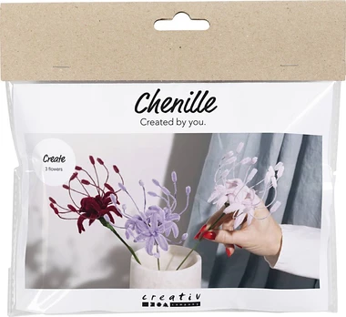 Creativ Company Mini DIY Kit - Chenille flowers (977759)