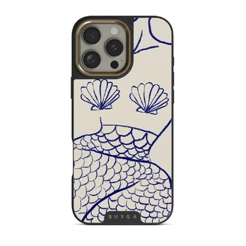 Marine Muse - iPhone 16 Pro Case, Elite Dark (MagSafe) / Gold