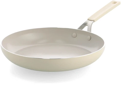 Kitchenaid - Coloured Aluminum Frypan - Almond Cream - 28 cm