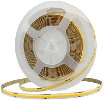 10W/m LED COB juosta, 24V, 3000K, 5m ritė